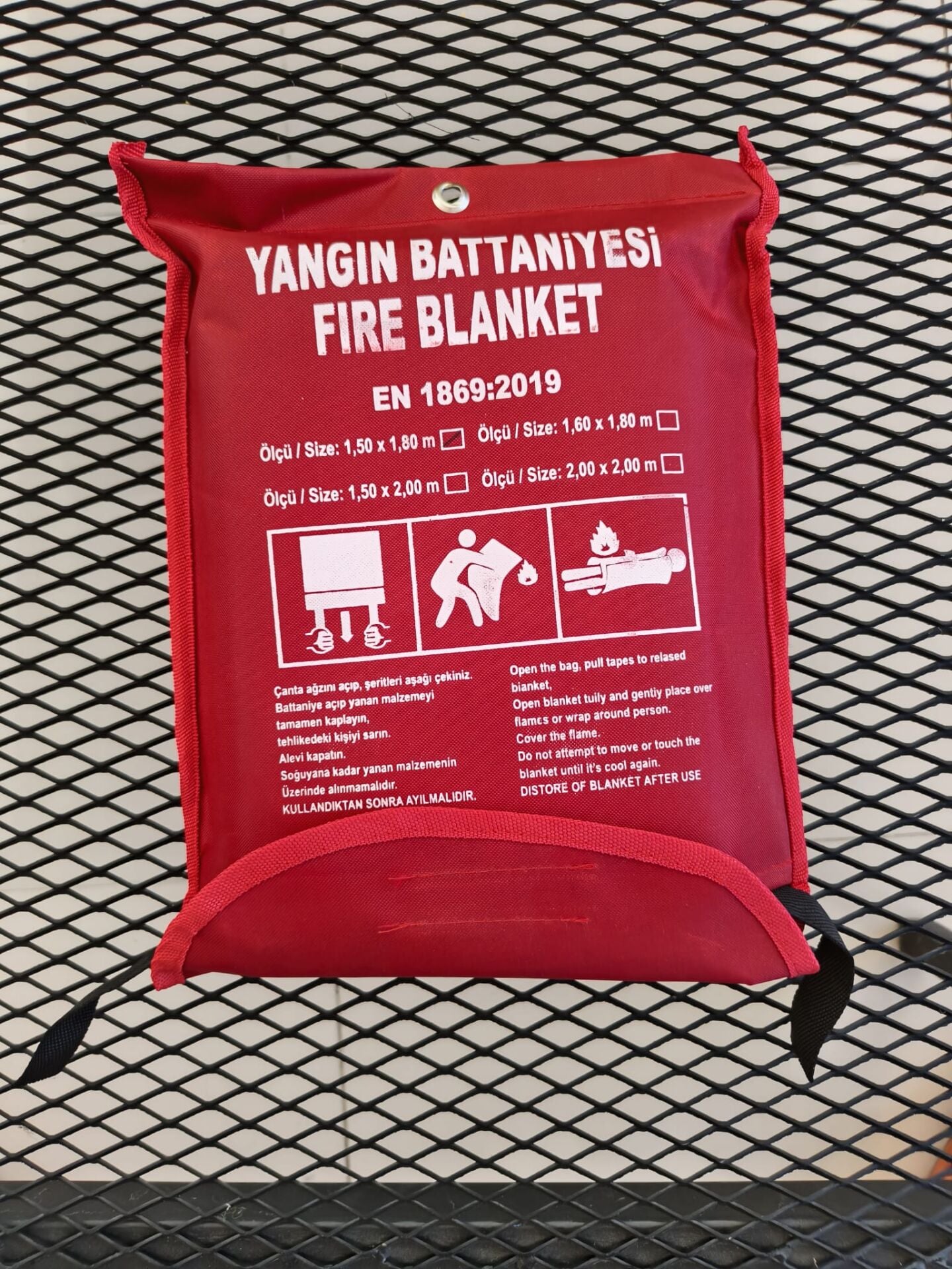 Yangın Battaniyesi 150x180 cm (EN 1869:2019) - Kaynak Örtüsü