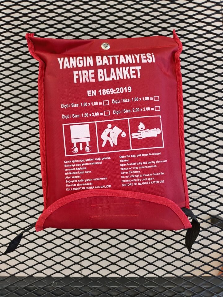 Yangın Battaniyesi 150x180 cm (EN 1869:2019) - Kaynak Örtüsü