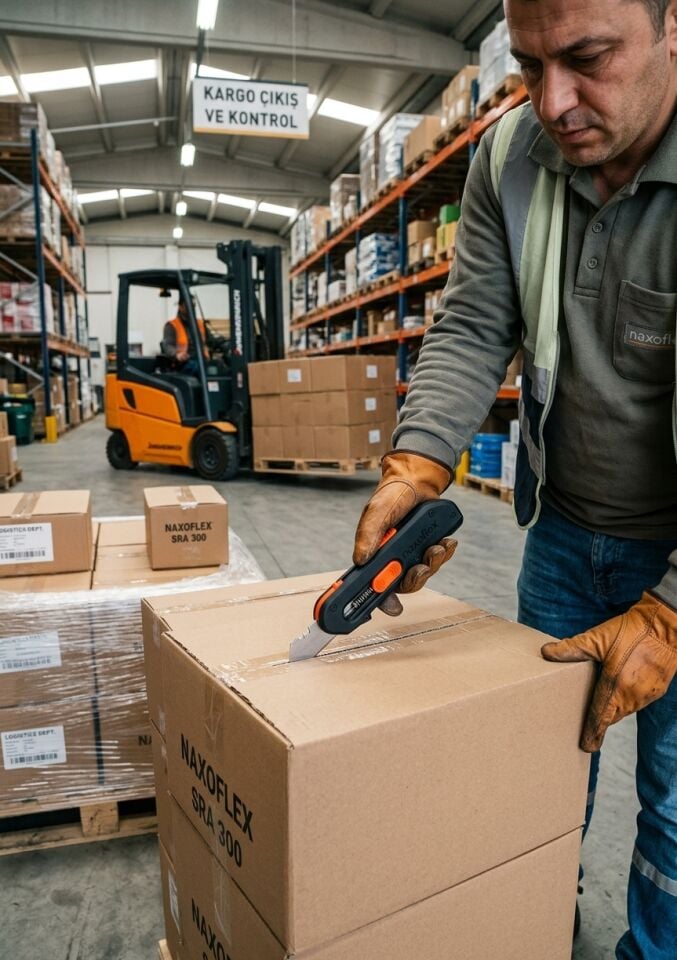 Naxoflex SRA 300 Otomatik Geri Çekmeli Emniyetli Maket Bıçağı