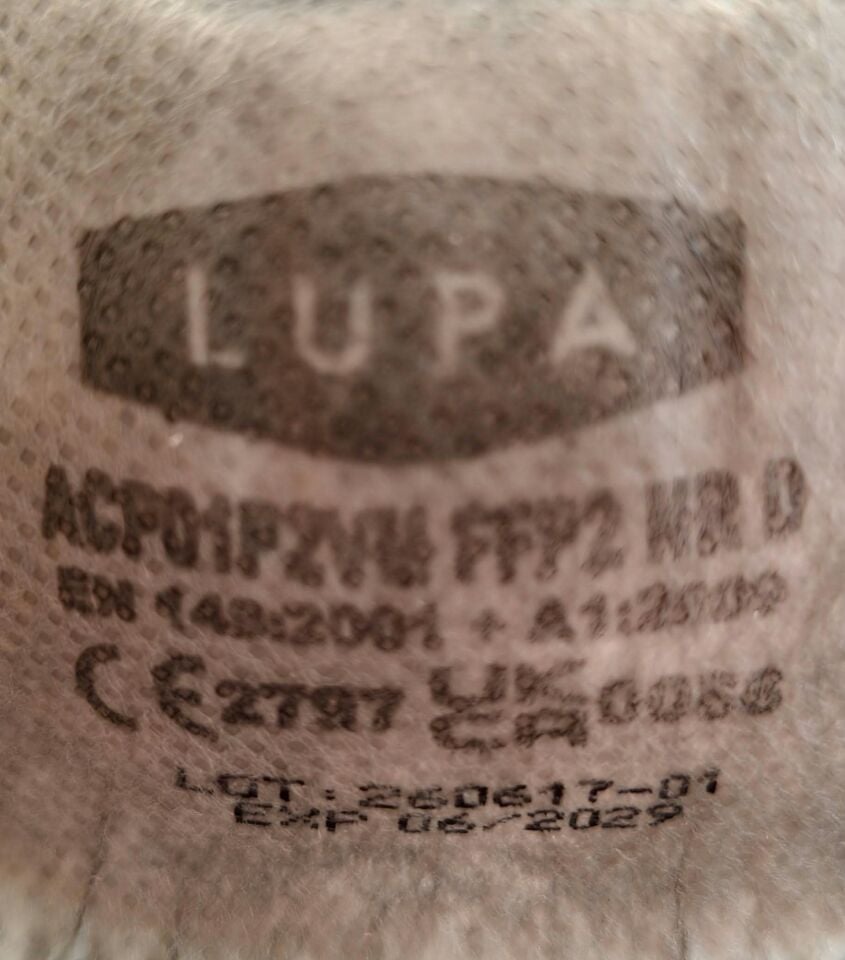 Lupa ACPO1P2VM Aktif Karbonlu FFP2 NR D Ventilli Solunum Maskesi (10 lu Paket)