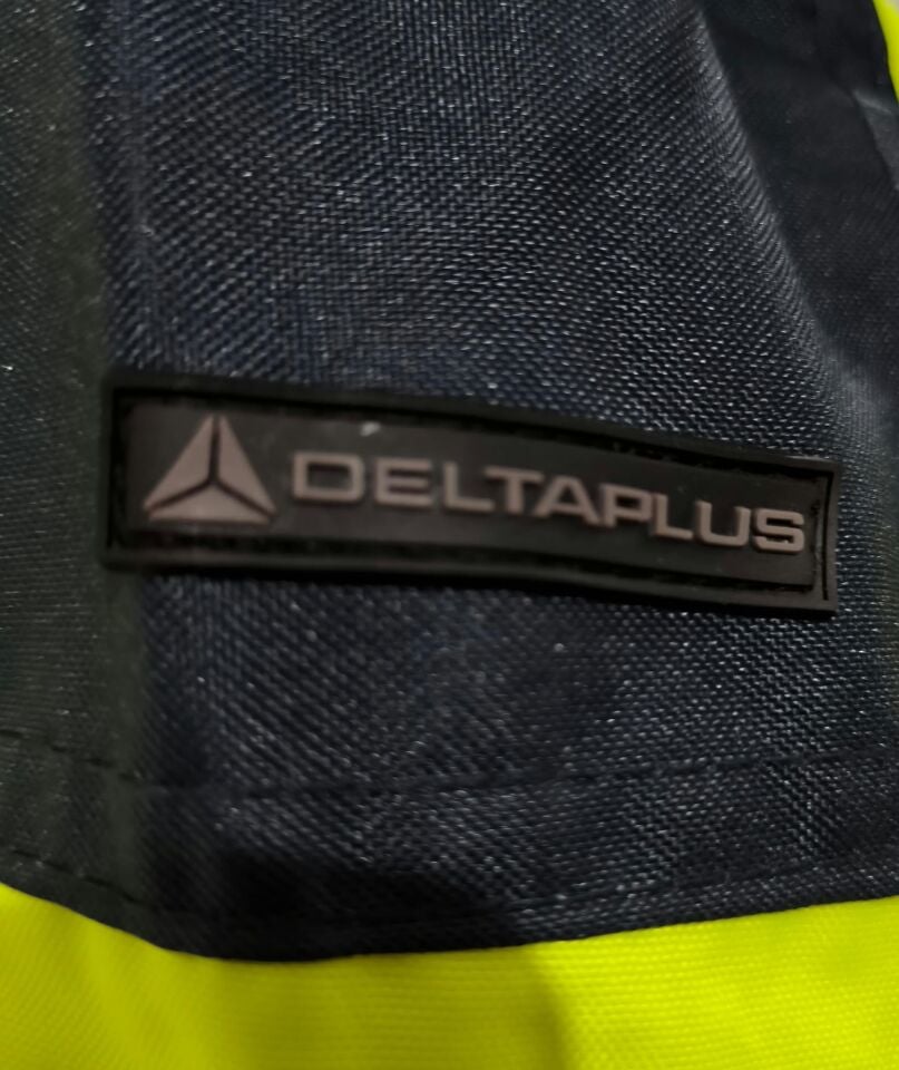 Delta Plus EASYVIEW Yüksek Görünürlüklü Su Geçirmez Sınıf 3 Parka Mont (Sarı / Lacivert)