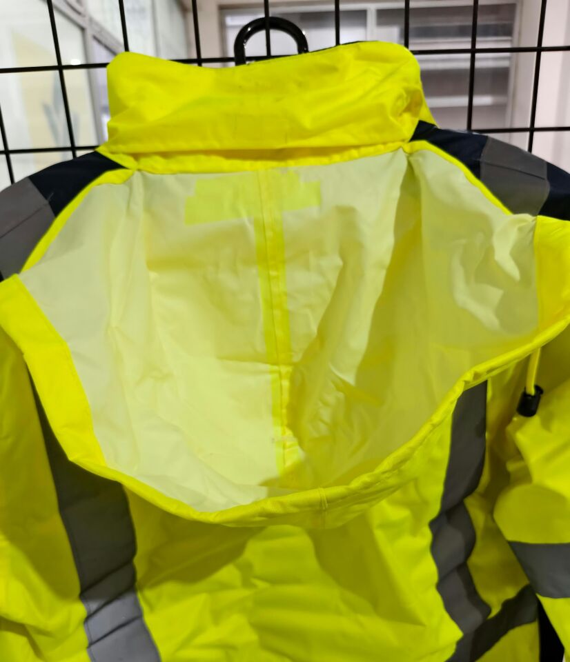 Delta Plus EASYVIEW Yüksek Görünürlüklü Su Geçirmez Sınıf 3 Parka Mont (Sarı / Lacivert)